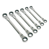 Siegen S0806 Flexi-Head Double End Ratchet Ring Spanner Set 6pc Metric