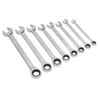 Siegen S0984 Combination Ratchet Spanner Set 8pc Imperial