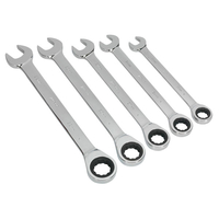 Siegen S0985 Combination Ratchet Spanner Set 5pc Metric