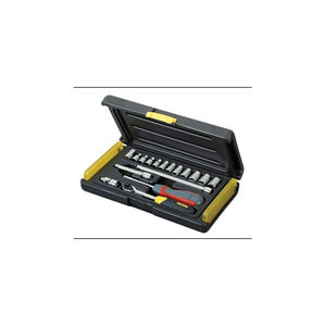 Stanley 2-85-582 Microtough Socket Set of 17 Metric 1/4in Drive