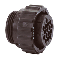 TE Connectivity 182645-1 CPC 9-Pin Standard Socket Housing with Un...