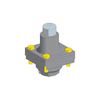 Telemecanique ZCKD01 Metal End Plunger Limit Switch Head