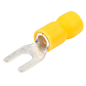 TruConnect 4.0mm Yellow Fork Connector Pack of 100