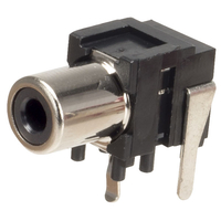 TruConnect PCB Mounted Black Phono Socket