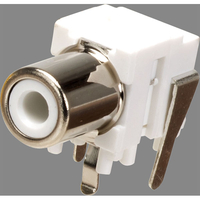 TruConnect PCB Mounted White Phono Socket