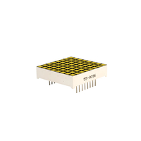 TruOpto OSL641253-AR 31.75mm (1.25") 8x8 Red Dot Matrix 30mcd Blac...