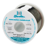 Warton Metals Hydro Flux 63/37 O/A 2% Flux Solder Wire 22SWG 0.711...