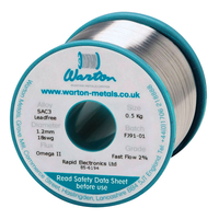 Warton Metals Omega II SAC3 Fast Flow Flux 2% Solder Wire 18SWG 1....
