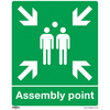 Worksafe SS37P1 Safe Conditions Safety Sign - Assembly Point - Rig...