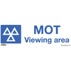Worksafe SS50P10 Safety Sign MOT Viewing Area - Rigid Plastic - PK10
