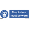 Worksafe SS56V1 Safety Sign Respirators Must Be Worn - Self-Adhesi...