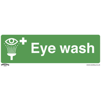 Worksafe SS58V1 Safe Conditions Safety Sign - Eye Wash - Self-Adhe...