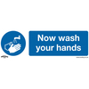 Worksafe SS5V1 Mandatory Safety Sign - Now Wash Your Hands - Self-...