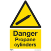 Worksafe SS62P1 Warning Safety Sign - Danger Propane Cylinders - R...
