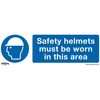 Worksafe SS8V10 Sign Safety Helmets Must Be Worn In This Area Self...