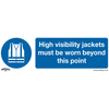 Worksafe SS9P10 Sign High Vis Jackets Must Be Worn Beyond This Poi...