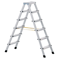 Zarges 41264 Anodised Double Sided Steps Open 0.95m 2 x 4 Rungs