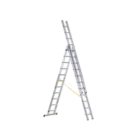 Zarges 44840 D-Rung Combination Ladder 3-Part 3 x 10 Rungs