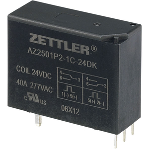 Zettler Electronics AZ2501P2-1C-24DK PCB Mount Relay 1 CO,  SPDT