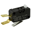ZF D489-V3AA Microswitch SPDT 21A Light Force,  Button,  Q.C. Dog-leg