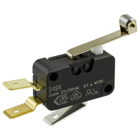 ZF D489-V3RD Microswitch SPDT 21A Light Force,  Long Roller,  Q.C. D...