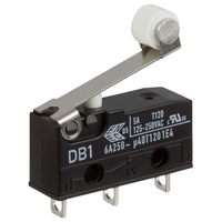 ZF DB1C-A1RB Microswitch SPDT 6A 250V AC,  Short Roller,  Solder