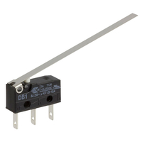 ZF DB1C-B1LD Microswitch SPDT 6A 250V AC,  Long Lever,  Q.C.