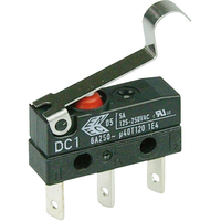 ZF DC1C-L1SC Microswitch SPDT 6A 250V AC,  Medium Sim Roller,  Q.C., ...