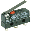 ZF DC2C-C3LD Microswitch SPDT 10A 250V AC,  Long Lever,  Leads,  IP67