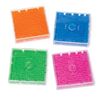 3D Maze Puzzle Games (Pack of 4) Creative Play Toys 4 assorted colours - Blue,  Green,  Orange & Pink