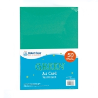 A4 Green Card - 50 Sheets of Green A4 220gsm Card