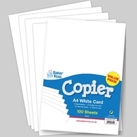 A4 White Copier Card - 100 sheets of white A4 160gsm printer card. FSC certified.