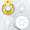 Advent Candle Story Wheels - 3 Advent Craft Kits For Kids. Advent Craft Activities. Size 23cm.