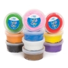 Air Dry Clay - 10 x 36g Tubs of Modelling Clay. 10 colours: green,  blue,  yellow,  red,  purple,  pink,  orange,  brown,  white and black. Easy to mould.