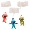 Alien Parachutists (Pack of 8) Pocket Money Toys 4 assorted colours - Green,  Silver,  Bronze & Blue