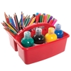 Art Storage Caddy (Pack of 4) Art Supplies,  Art Materials 4 assorted colours - Blue,  Red,  Yellow & Green