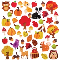 Autumn Foam Stickers (Pack of 100)