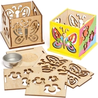 Butterfly Wooden Tealight Holder Kits (Pack of 3) Craft Kits For Kids