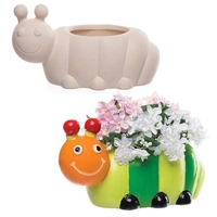 Caterpillar Ceramic Planters (Box of 2) Nature Craft Kits