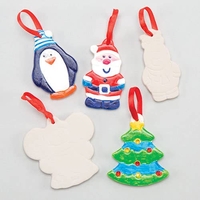 Ceramic Tree Decorations (Pack of 6) Christmas Crafts