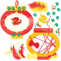 Chinese Dreamcatcher Kits - 4 Dream Catcher Making Kits. Make Your Own Dream Catcher Kit. Size 36cm.