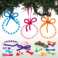 Christmas Bauble Bead Decoration Kits (Pack of 6)