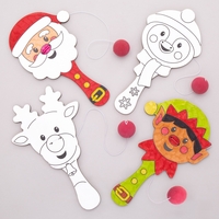 Christmas Colour-in Biff Bats (Pack of 5)