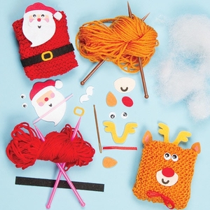 Christmas Knitting Kits - Pack of 2