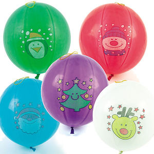 Christmas Punching Balloons (Pack of 6)