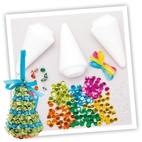 Christmas Tree Sequin Decoration Kits Bulk Pack (Pack of 30)