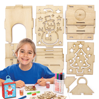Christmas Wooden Lantern Kits Bulk Pack (Pack of 30)