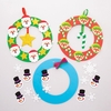 Christmas Wreath Kits (Pack of 3) Christmas Crafts 3 assorted wreath colours - Green,  Red & Blue