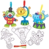 Circus Craft Suncatchers - 10 Acrylic DIY Suncatchers. Suncatcher Painting For Kids. Stained Glass Suncatchers. Size 8.5-11cm.