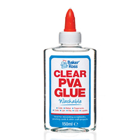 Clear PVA Glue - 150ml Washable Glue For Crafts & Slime. Reusable Bottles.